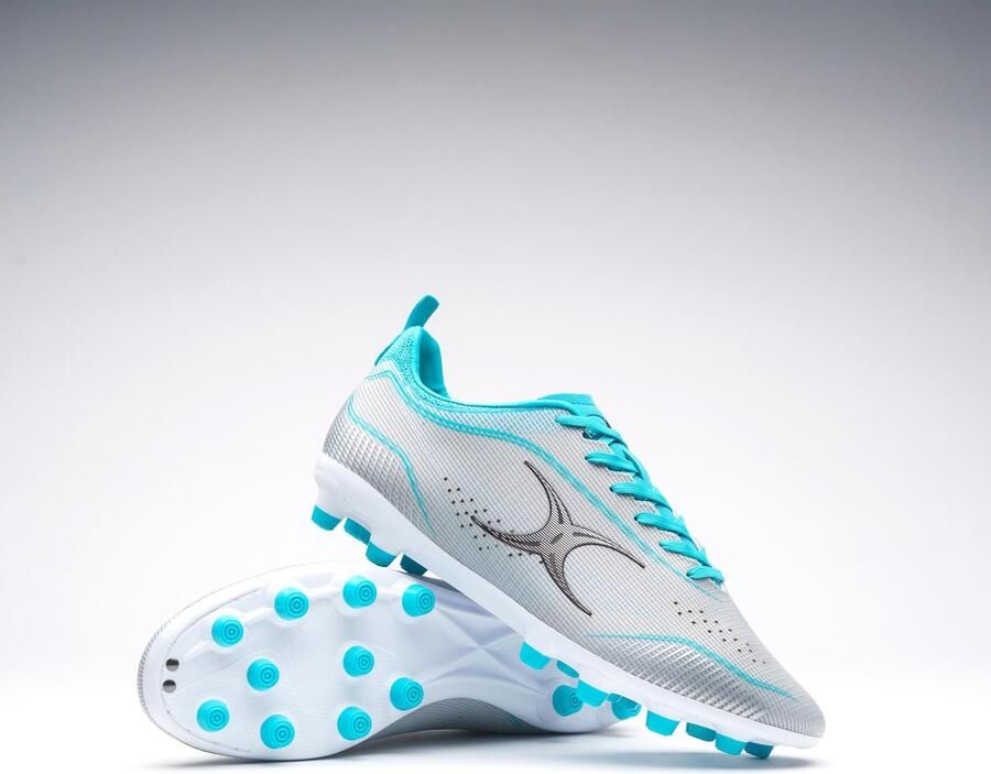 Gilbert Cage Pro Pace MSX Boots Sz 11 Cool Grey Aqua