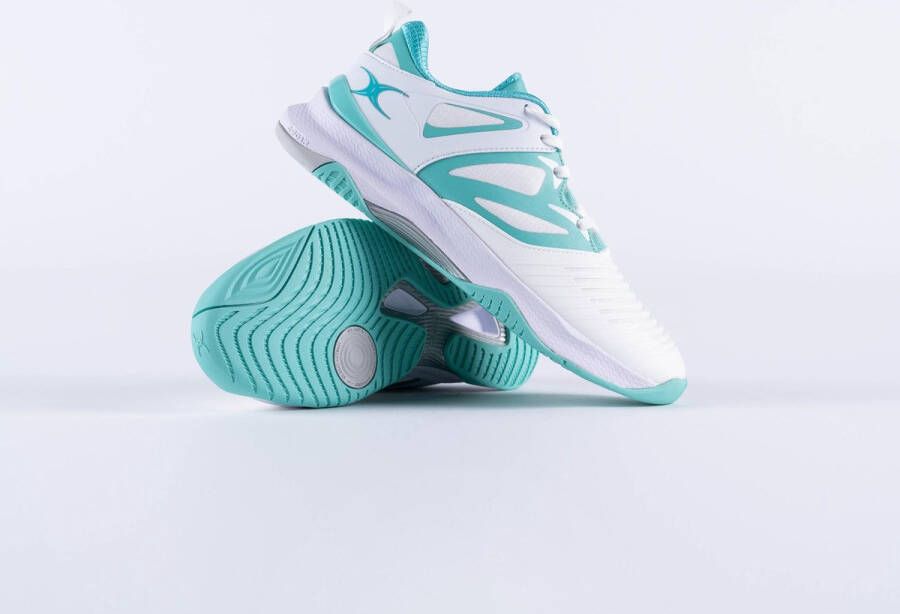 Gilbert Netball Sz 6 11 Sz 7.5 White Aqua