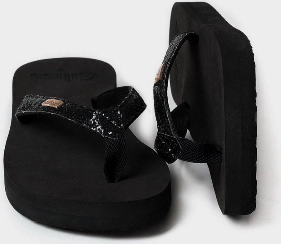 Giliss Fashion Giliss Slippers Crystal serie Charcoal zwart & Black diamond strap - Foto 1