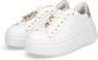 Gio+ Witte sneakers van kalfsleer met gelamineerde hak White Dames - Thumbnail 1