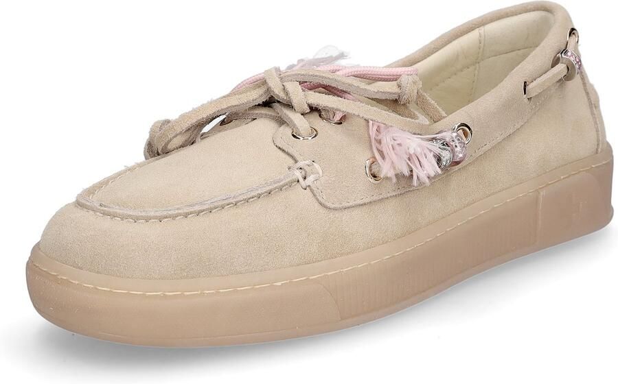 GIO+ Moka Mocassins Suède Instapper Dames Beige - Foto 6