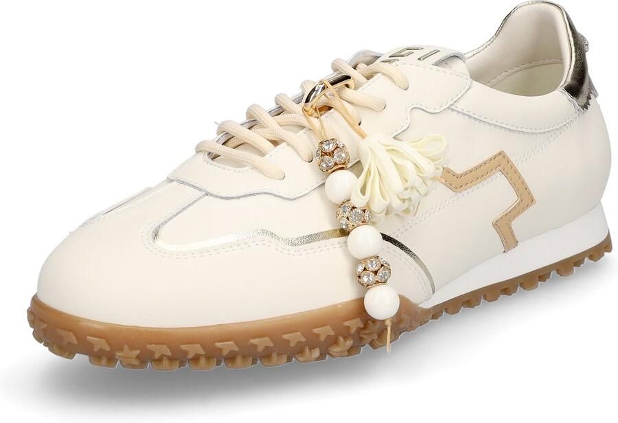 GIO+ Lage Sneakers Dames Cielo Maat: 42 Materiaal: Leer Kleur: Wit