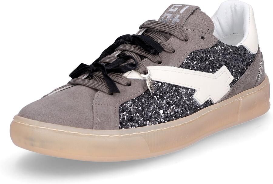 GIO+ damessneaker grijs glitter