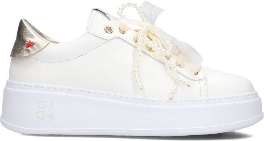 GIO+ Lage Sneakers Dames Pia Maat: 42 Materiaal: Leer Kleur: Wit