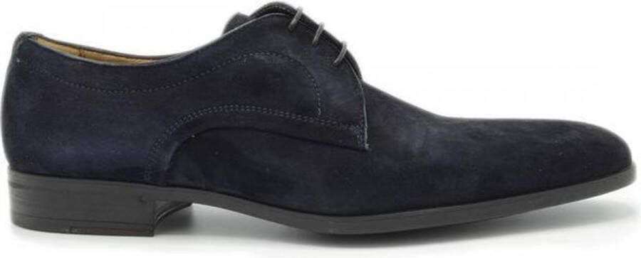 Giorgio Amalfi Schoen Suede Deep Blue Schoen cm Suede Heren Veterschoenen