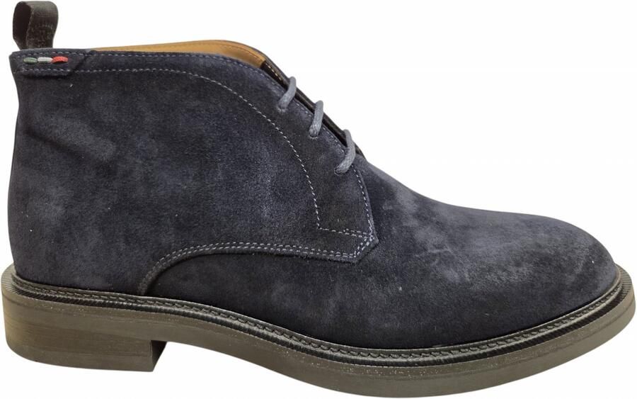Giorgio 4630706 Boy 188 navy Halfhoge Veterschoenen Blauw Suede Heren Blauw