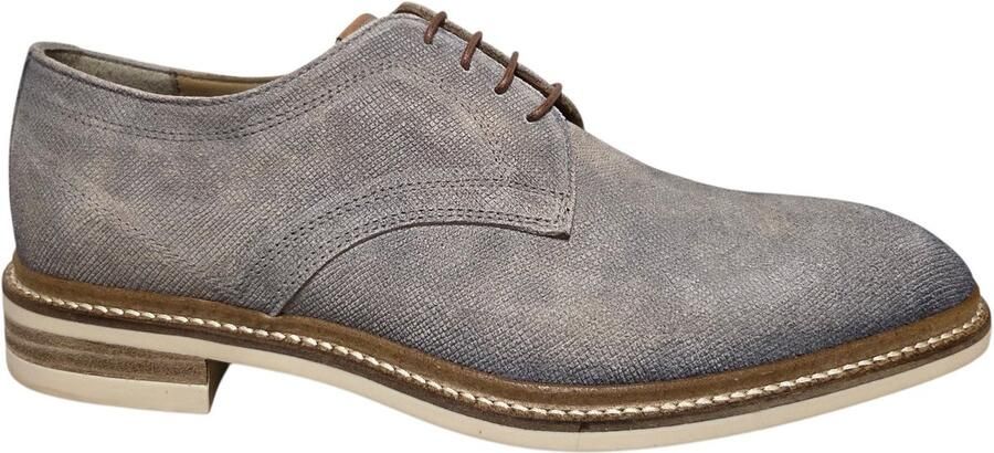 Giorgio 8582808 Daytona 102 Sand H Nette Veterschoenen Beige Leer Heren Breedtemaat H Beige