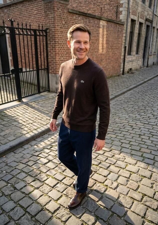 GIORGIO Chelsea Boots Heren 88610 Maat: 46 Materiaal: Leer Kleur: Bruin - Foto 2