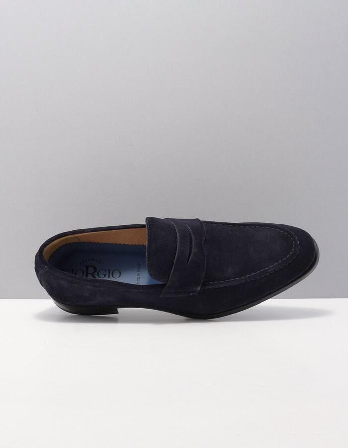 GIORGIO Loafers Heren 50504 Maat: 44 Materiaal: Suède Kleur: Blauw - Foto 6
