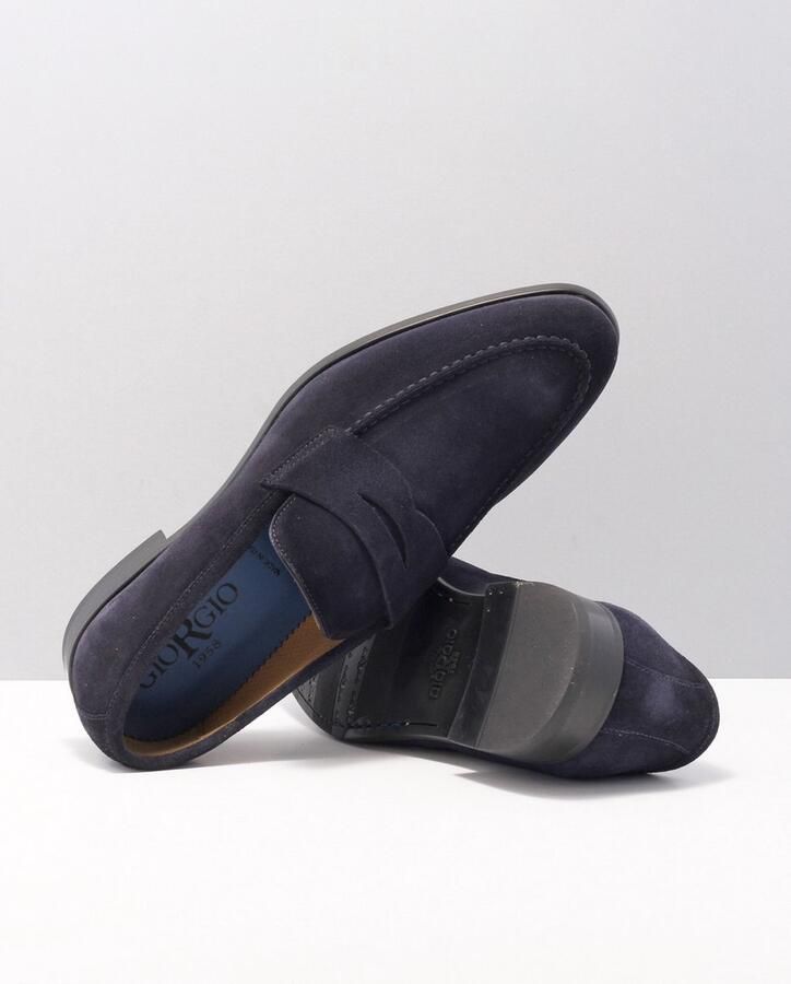 GIORGIO Loafers Heren 50504 Maat: 44 Materiaal: Suède Kleur: Blauw - Foto 5