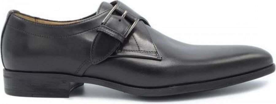 Giorgio Serrano Nero Schoen Monk Strap Zwart Schoen cm Leer Heren Gespschoenen - Foto 2