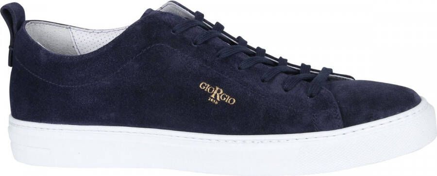 Giorgio Sneaker Adanti Fox Donkerblauw Schoen cm Leer Heren Veterschoenen