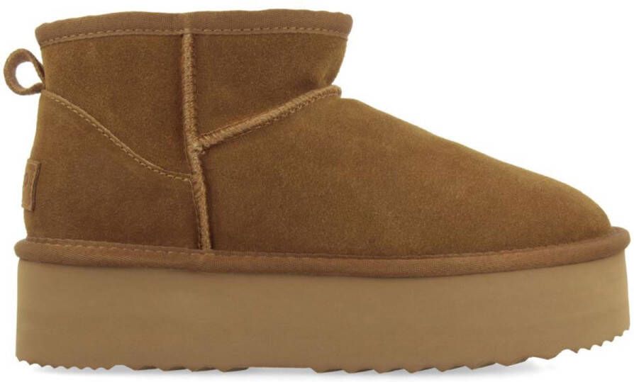 Gioseppo Platform Enkellaarzen Allegany Stijl Brown Dames