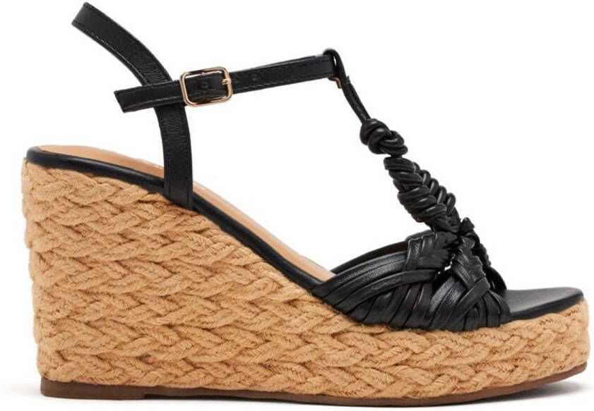 Gioseppo Castine Wedgesandalen Zwart Vrouw