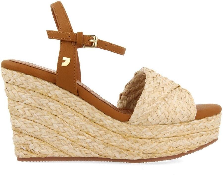 Gioseppo 71130 Esparto Sleehak Sandalen Goud Vrouw