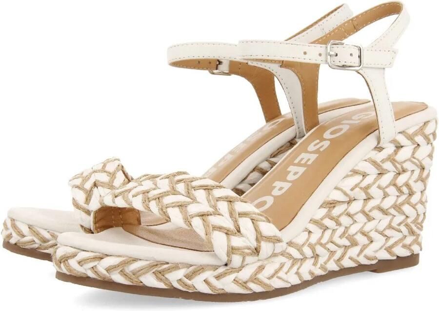 Gioseppo 72006 Esparto Sleehak Sandalen Goud Vrouw