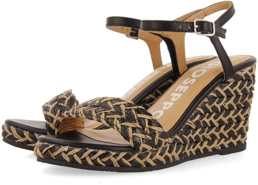 Gioseppo 72006 Esparto Sleehak Sandalen Zwart Vrouw