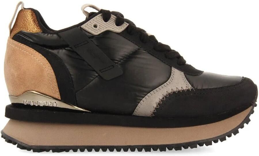 Gioseppo Dames Sleehak Sneakers Zwart Dames