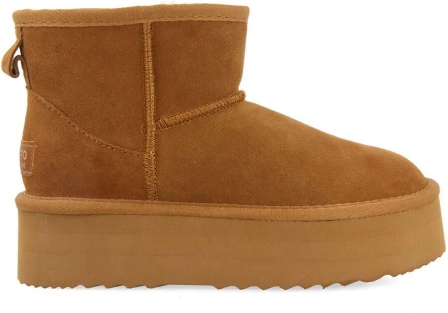 Gioseppo Platform enkellaarzen Bancroft stijl Brown Dames