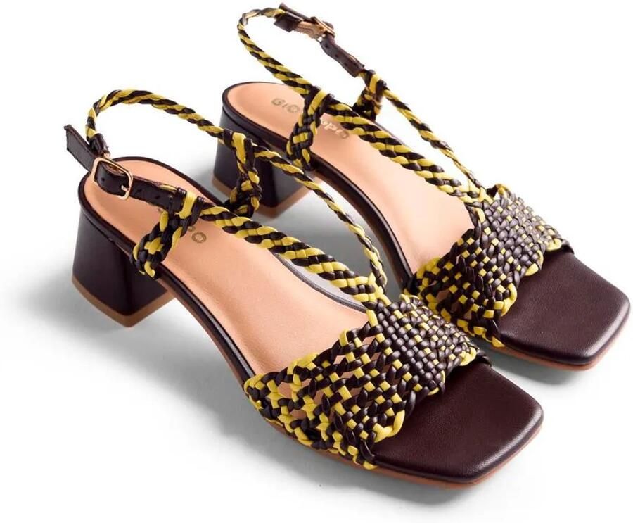 Gioseppo Borongan Hakken Sandalen Bruin Vrouw