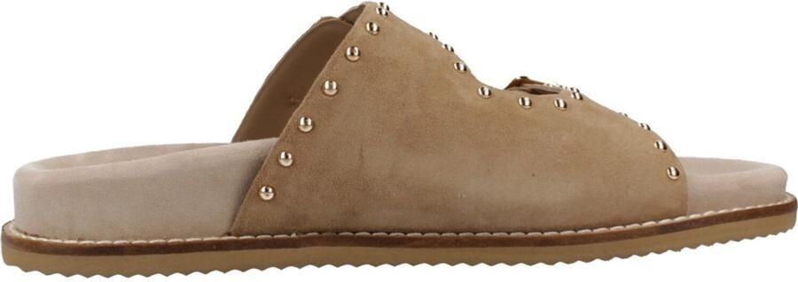 Gioseppo Dames Sandalen met Dubbele Gesp en Studs Beige