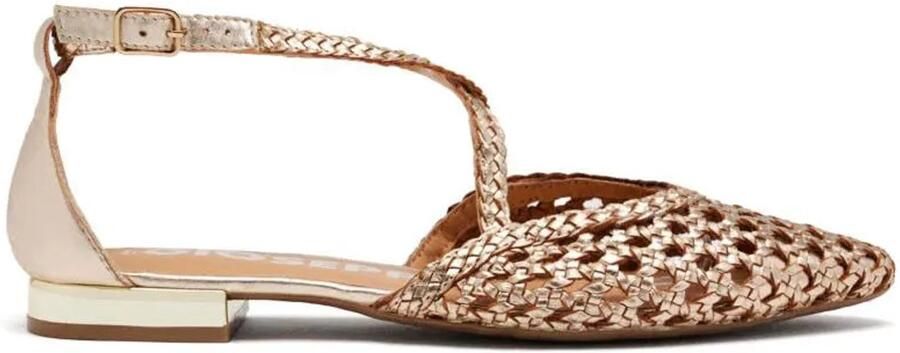 Gioseppo Gevlochten Ballerina's Vrouwen Leskovic Beige Dames - Foto 2