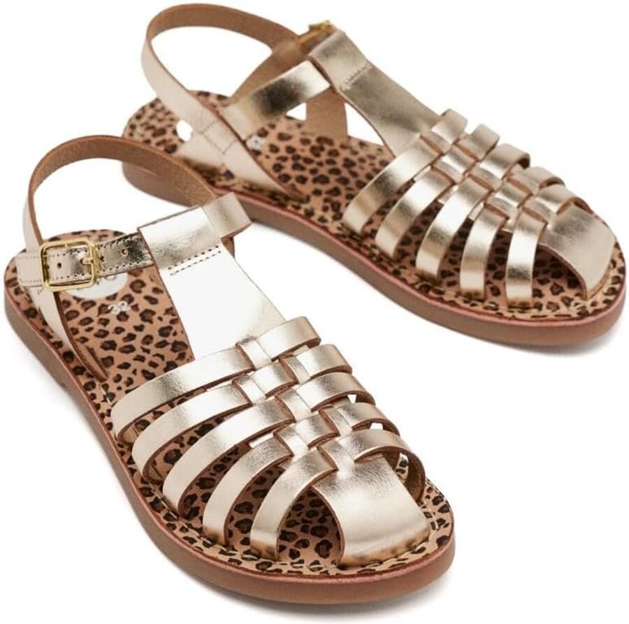Gioseppo Meisjes Sandalen Auburn Platina Leer