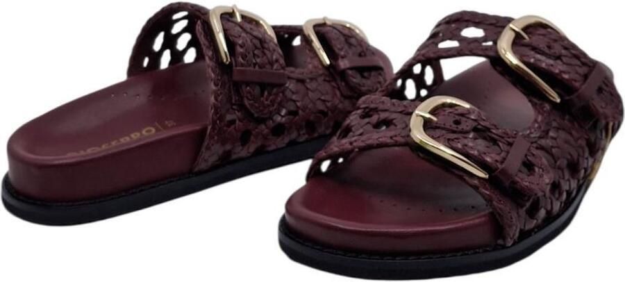 Gioseppo Ogunquit Burgundy Slipper in Tressée Leder