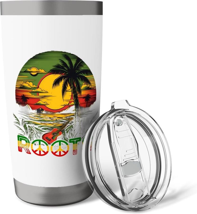 Gitaar mok met Rasta design
