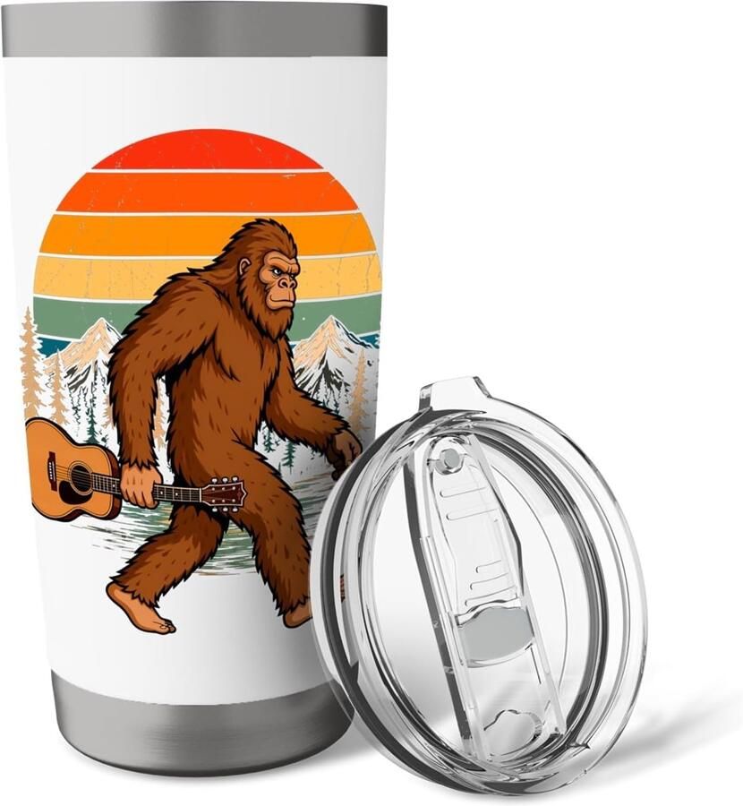 Gitaar thermobeker met Bigfoot