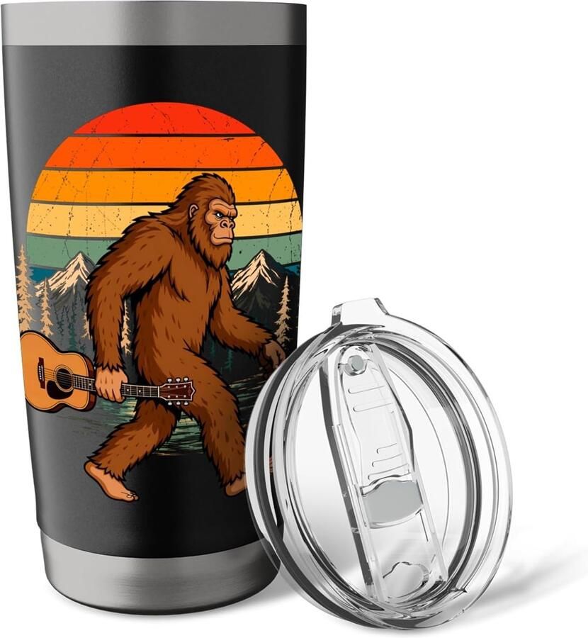 Gitaar thermobeker met Bigfoot