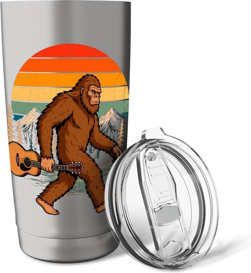 Gitaar thermobeker met Bigfoot