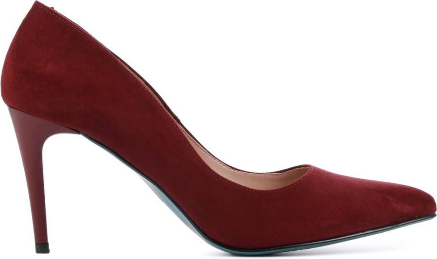 Giulia Dames Pumps in Imitatie suede (Bordeaux)