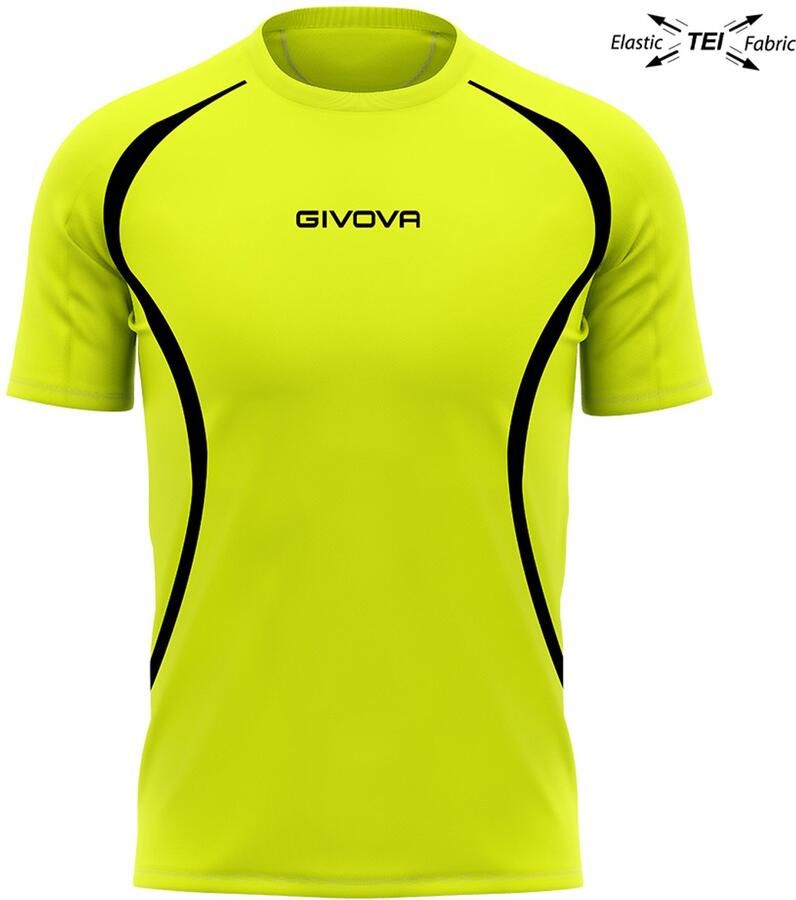 Givova Running t-shirt unisex hardlopen oranje zwart