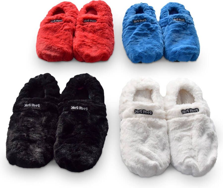 Gizzys MikaMax Magnetron Sloffen Deluxe Hot Feet Sloffen Magnetron Sokken One Size Fits All Lavendel Lijnzaad Snel en Makkelijk Opgewarmd Wit - Foto 5