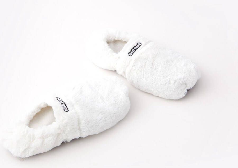 Gizzys MikaMax Magnetron Sloffen Deluxe Hot Feet Sloffen Magnetron Sokken One Size Fits All Lavendel Lijnzaad Snel en Makkelijk Opgewarmd Wit - Foto 7