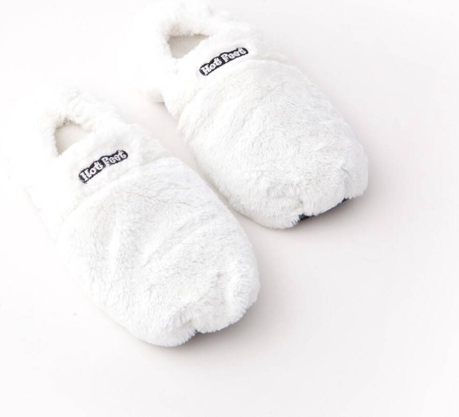 Gizzys MikaMax Magnetron Sloffen Deluxe Hot Feet Sloffen Magnetron Sokken One Size Fits All Lavendel Lijnzaad Snel en Makkelijk Opgewarmd Wit - Foto 4