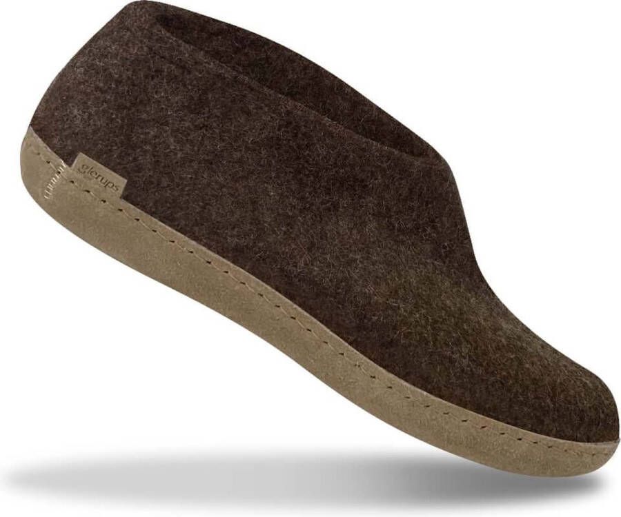 Glerups A Shoe Unisex Sloffen Bruin
