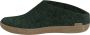 Glerups Groene wollen pantoffels Green - Thumbnail 3