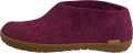 Glerups Dames en Heren slippers Naturkautschuksohle - Paars