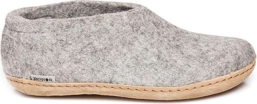 Glerups en slippers Leren zool