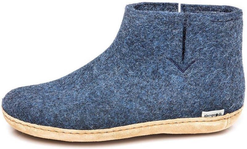 Glerups Gezellige Wollen Pantoffels Blue - Foto 3
