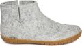 Glerups indoor laars van wolvilt met rubber zool unisex - Grijs