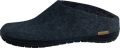 Glerups Dames en Heren pantoffels Naturkautschuksohle Schwarz - Blauw
