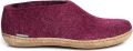Glerups en slippers Leren zool - Paars