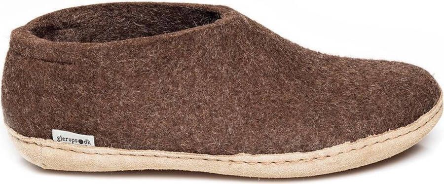 Glerups A Shoe Unisex Sloffen Bruin