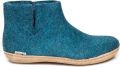 Glerups Warme Vilten Pantoffel Enkel Boot - Blauw