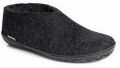 Glerups en slippers Naturkautschuksohle Schwarz - Grijs