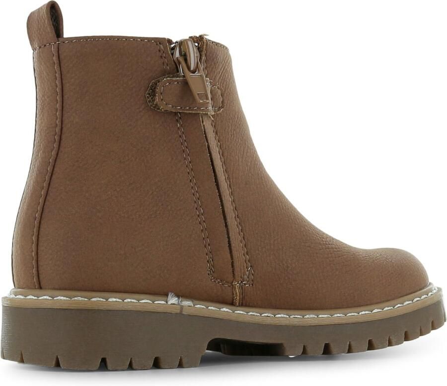 Go Banana's Cognac Boot Veterschoen Kind Jongens Cognac Microfiber Nubuck