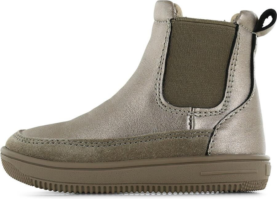 Go Banana's Enkelboots Meisjes Champagne Metallic Badstof